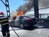 Румънски автомобил се запали на Дунав мост