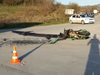 Моторист се заби в автобус край Велико Търново (Видео)