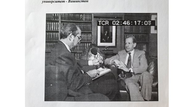 Ген. Бояджиев по време на интервюто с Алан Гудман.