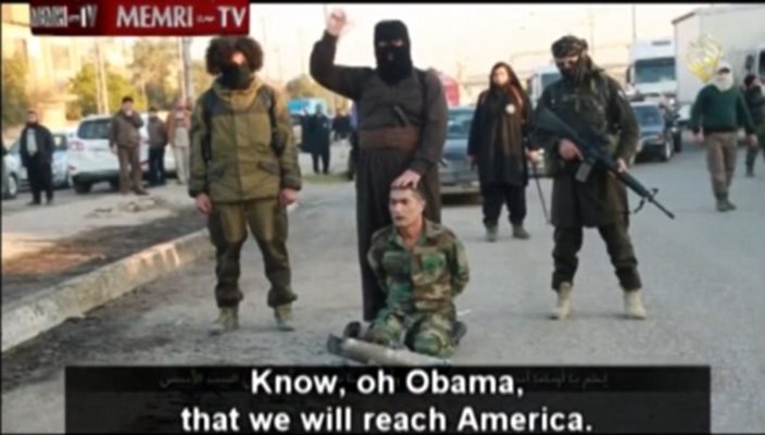 Кадър от видеото със заплахите срещу Барак Обама