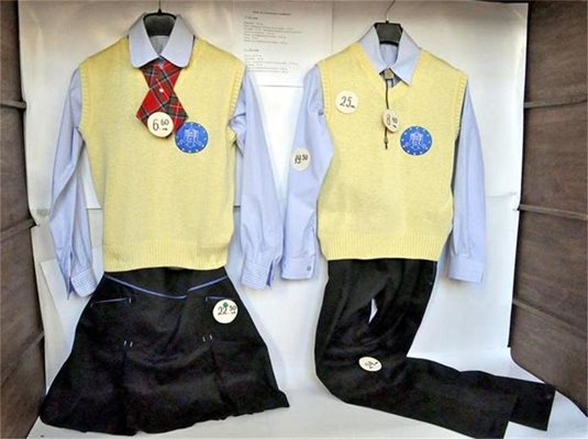 Такива униформи ще облекат възпитаниците на 20-о основно училище в София.
СНИМКА: АНДРЕЙ БЕЛОКОНСКИ