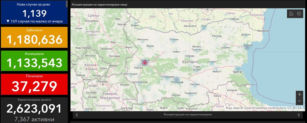 Актуални данни за разпространението на коронавируса към 00:00ч. на 13 юли