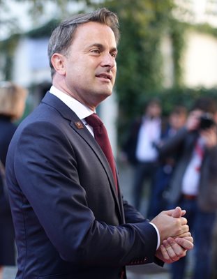 Премиерът на Люксембург Ксавие Бетел в Залцбург СНИМКА: Ройтерс