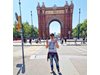 Александър Сано видя Триумфалната арка в Барселона