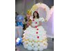 Булчинска рокля от балони на сватбено изложение в Пловдив
