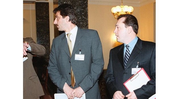 МИНАЛО: Цветан Василев и Николай Велков във времената, когато заедно ръководят КТБ.
