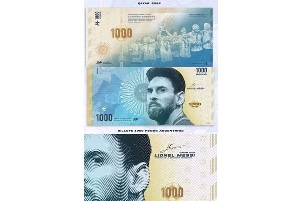 Ето така ще изглежда банкнотата от 1000 песо в Аржентина.