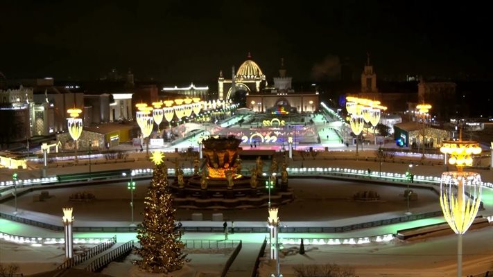 Коледна атмосфера в Москва (Видео)