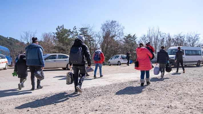 Украински бежанци пристигат в Благоевград.