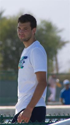 Григор Димитров, който е най-добрият български тенисист.

