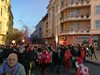 Протестно шествие на фенове на ЦСКА блокира "Орлов мост" (Снимки)
