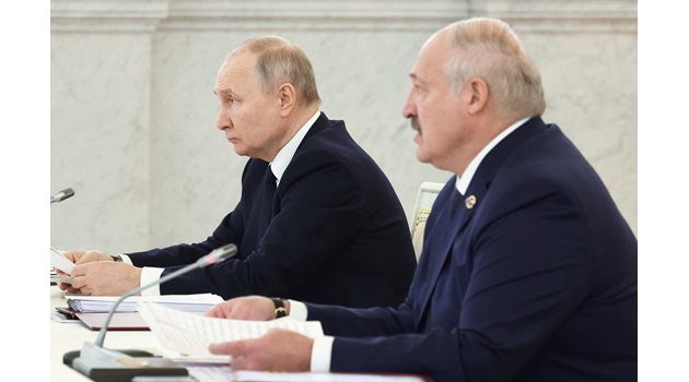 Владимир Путин и Александър Лукашенко СНИМКА: Ройтерс