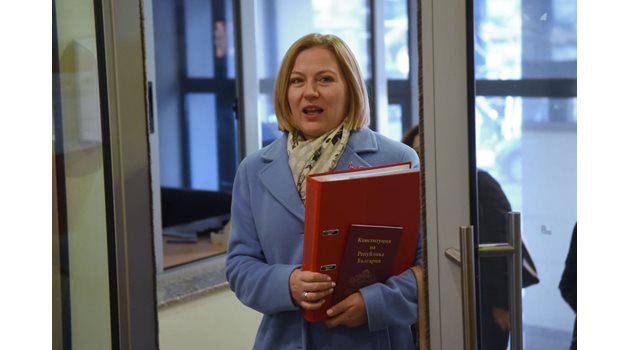 Правосъдният министър Надежда Йорданова СНИМКИ: Велислав Николов