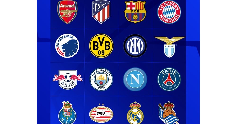 Here are all the Champions League Round of 16 runners-up in the two ...