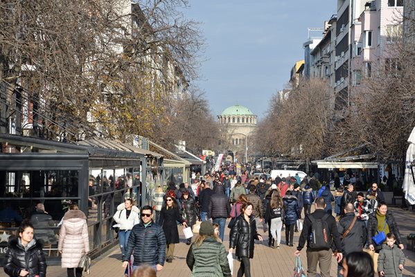 Булевард "Витоша" в столицата.