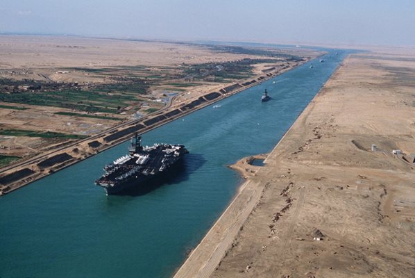 Суецкият канал  СНИМКА: АРХИВ