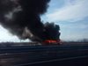 Бус изгоря на магистрала "Тракия"