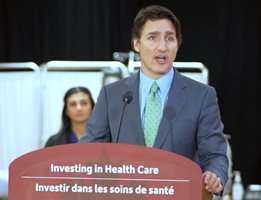 Правителството на Либералната партия на Трюдо представи ново предложение за финансиране на здравеопазването. СНИМКА: Туитър /@JustinTrudeau