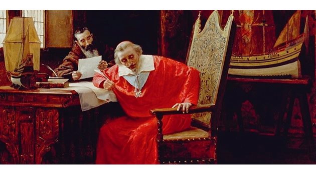 Сивият кардинал зад Ришельо