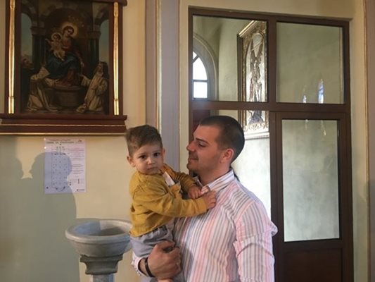 Георги Плачков със сина си Мартин