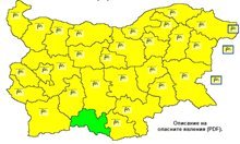 Жълт код за силен вятър в почти цяла България