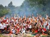 Народно веселие с Ибряма на фестивала на фолклорната носия в Жеравна