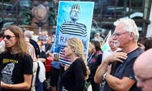 Протест срещу нарастващите цени в Лайпциг,Германия