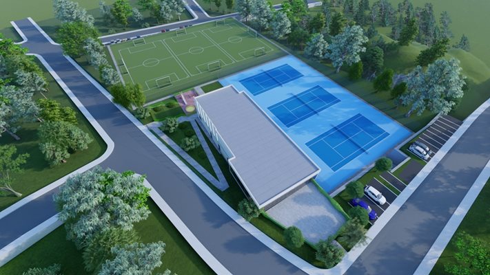 Така изглежда проектът за спортен комплекс на мястото на кварталното игрище "Кривуля" в "Бояна".