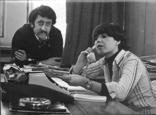 Велко Кънев и Пепа Николова във филма на Иван Андонов “Светъл пример” от 1976 г.