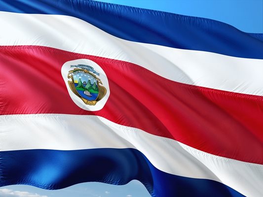 Коста Рика флаг Снимка: Pixabay