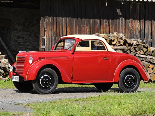 Opel Kadett Roadster от 1938 г. Моделът служи за основа на първия "Москвич". Снимки: производителите