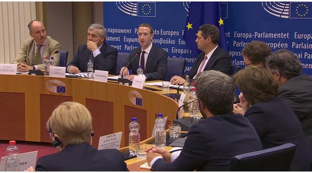 Марк Зукърбърг, основател и мажоритарен собственик на Фейсбук обясни на Европейския парламент, че ще съобрази с GDPR регламента.
