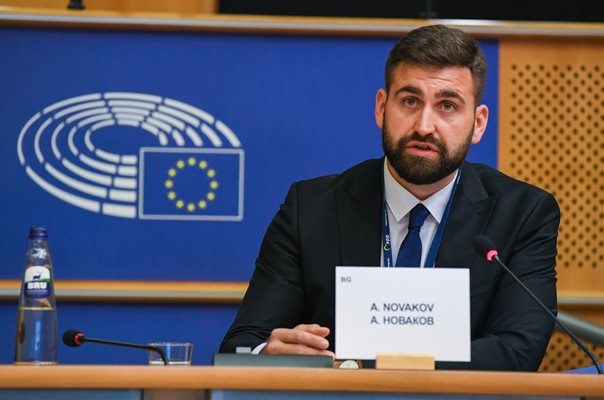 Андрей Новаков в европарламента Снимка: Пресцентър ПП ГЕРБ