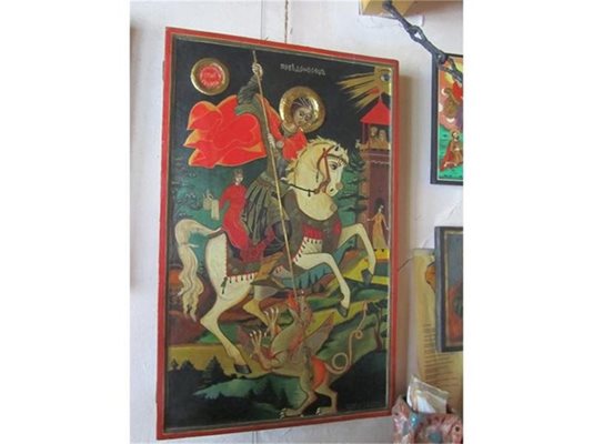 Иконата на свети Георги, която рисувал, когато се случило чудото