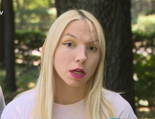 Емили Йорданова. Кадър от видео на Би Ти Ви