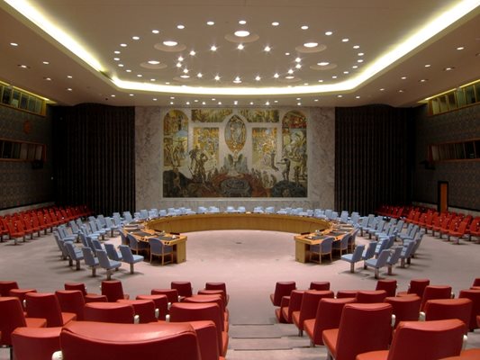 Залата, в която заседава Съветът за сигурност.
