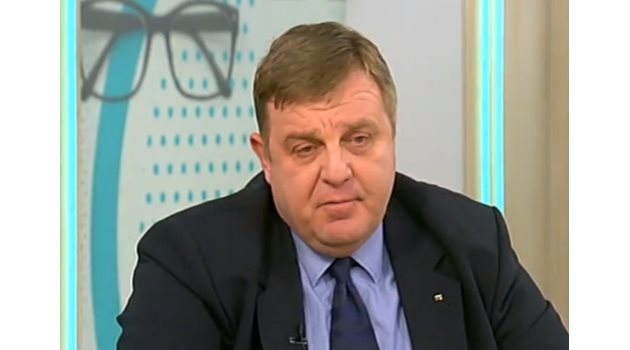 Министърът на отбраната Красимир Каракачанов Кадър: NOVA