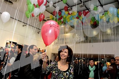 Цветелина Бориславова също записа своята мечта на балон и така се присъедини към Дните на щастието.