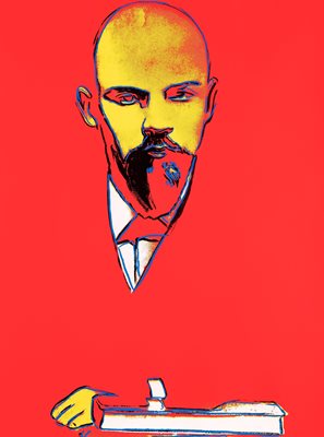 "Червеният Ленин" на Уорхол на стената на Криптофараонката

