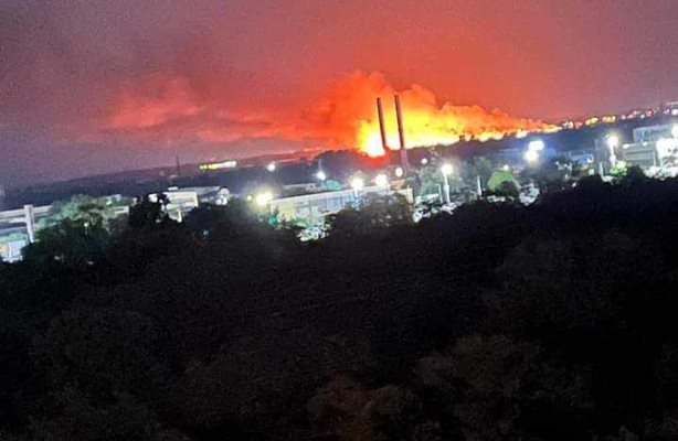 Пламъците се виждаха на километри от Пловдив.