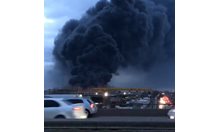 Голям пожар в завод за ракети в руския град Красноярск