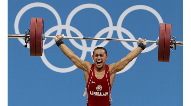 МЕТАМОРФОЗА: Българският щангист Валентин Христов, който се състезава за Азербайджан. 