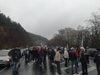 Над 300 коли блокираха пътя за Гърция край Кърджали (Снимки)