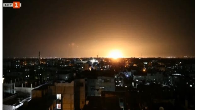 Израелските ВВС са нанесли удари срещу въоръжени позиции на "Хамас" в ивицата Газа Кадър: БНТ