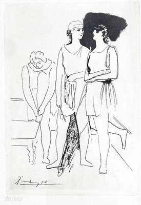 “Балетните танцьори” на Пабло Пикасо