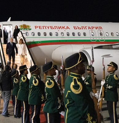 Президентът Румен Радев пристигна в Република Южна Африка Снимка: Президент Пресцентър