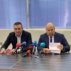 Зам.-апелативният прокурор на Пловдив Румен Попов (вляво) и шефът на полицията Васил Костадинов.
