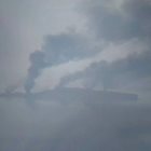 Пушек се издига от Змийския остров след украинска атака.
СНИМКИ: РОЙТЕРС