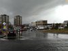 Дъждът в Кърджали задръсти кръстовище (снимки)