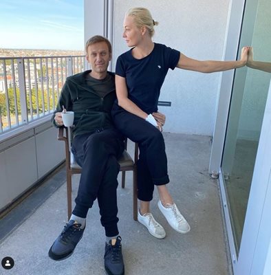Навални със съпругата си Юлия Снимка: Инстаграм